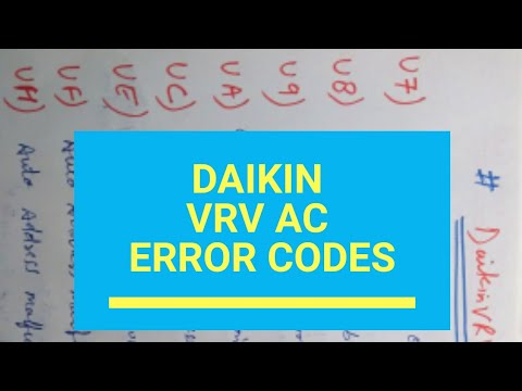 daikin error codes e3